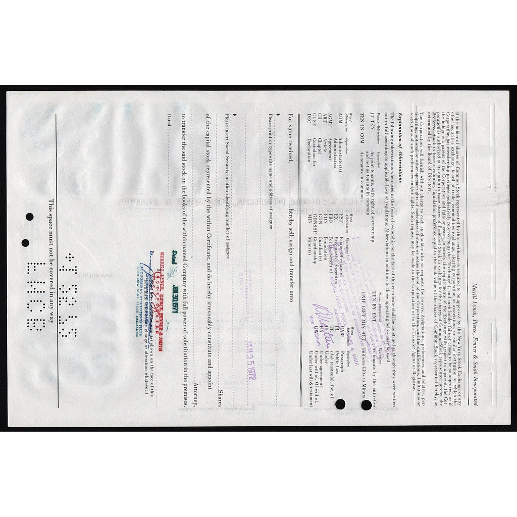 Merrill Lynch, Pierce, Fenner & Smith Incorporated - 25 Shares