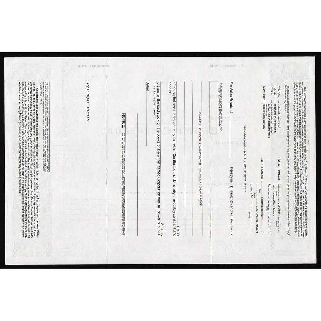 Station Casinos, Inc.