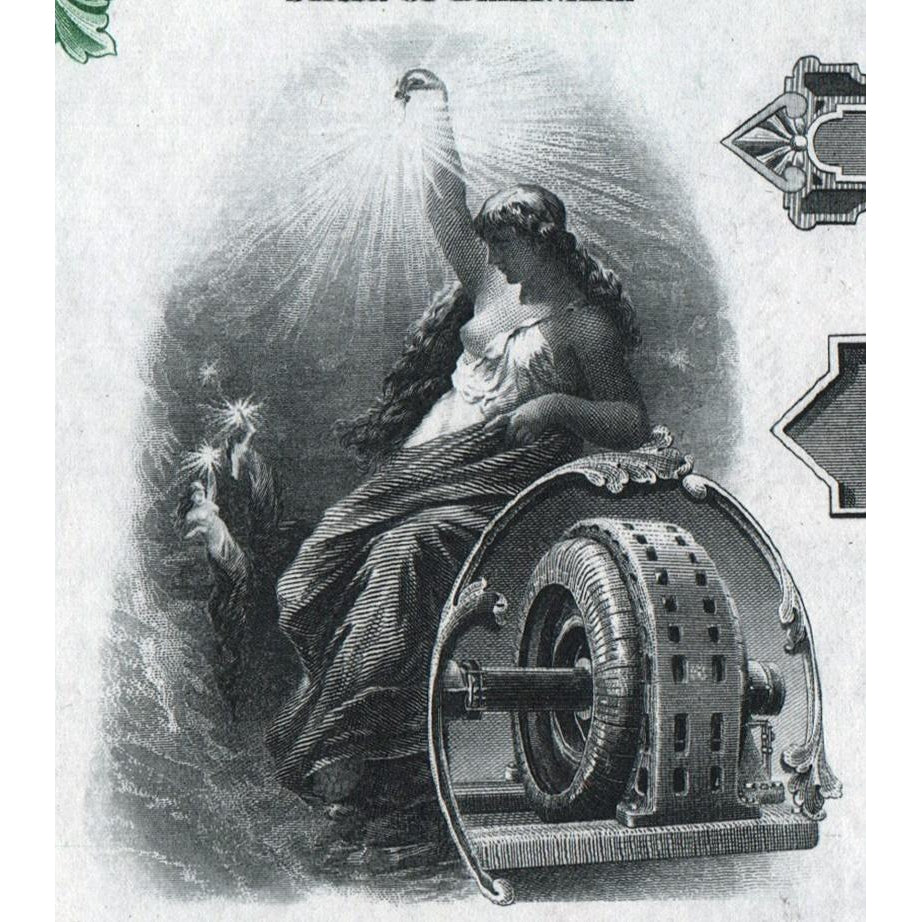 Brush Electric Company Specimen Stock Certificate