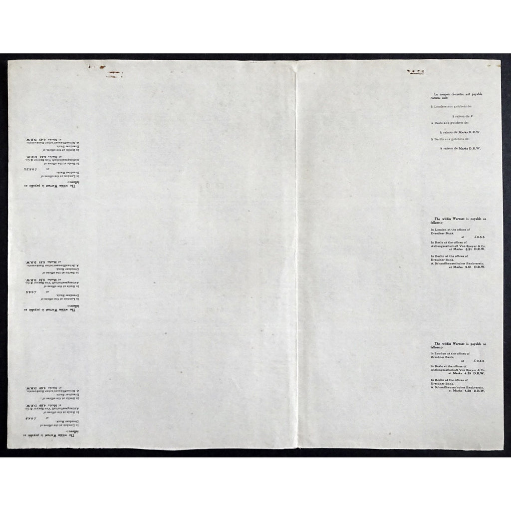 Compania del Ferrocarril Nacional de Tehuantepec, Republica Mexicana (Gold Bond)