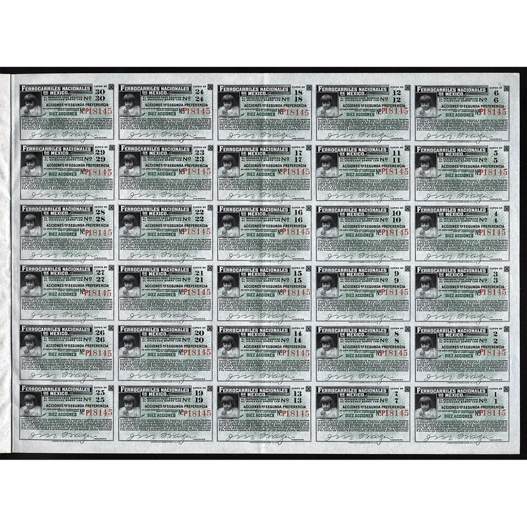 Ferrocarriles Nacionales de Mexico (National Railways of Mexico) - 2000 Gold Pesos