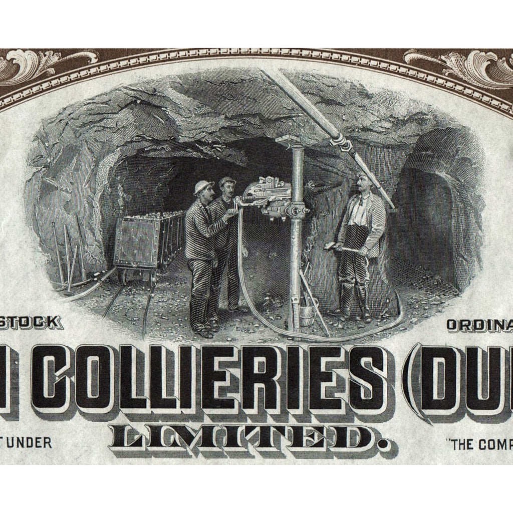 Canadian Collieries (Dunsmuir), Limited Canada Stock Certificate