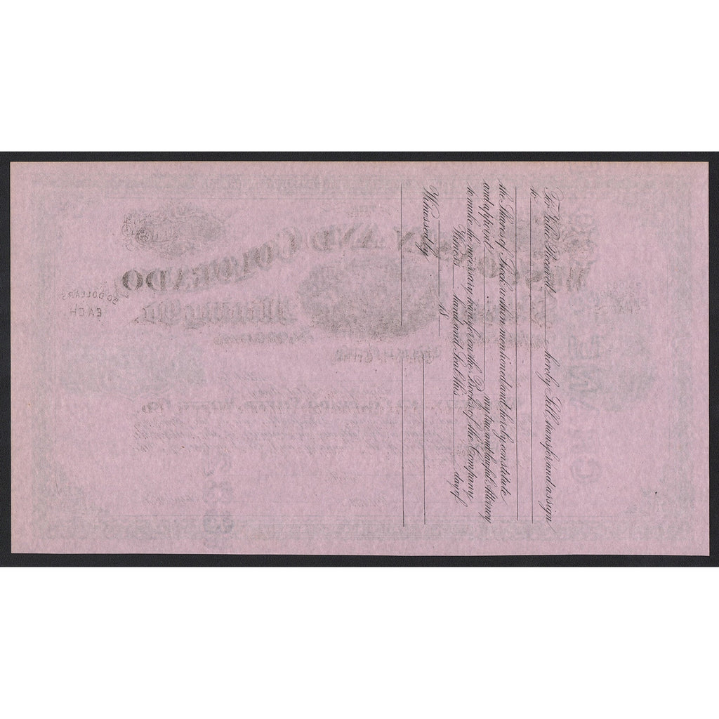 The Wisconsin and Colorado Silver Mining Co.