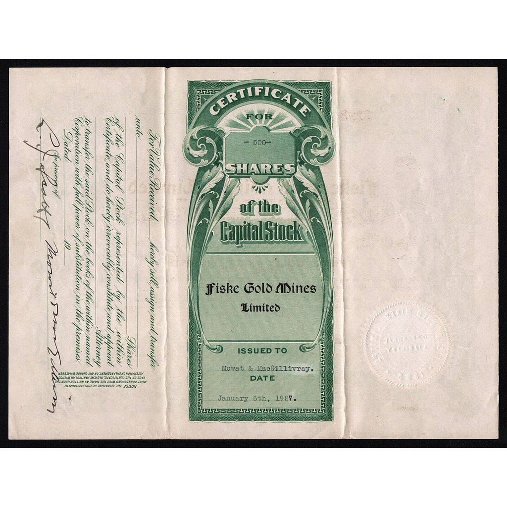 Fiske Gold Mines, Limited