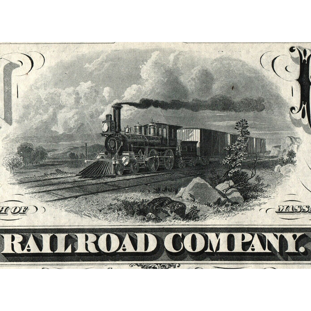 Union Freight Railroad Company Massachusetts Stock Certificate