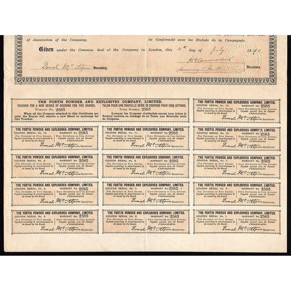 The Fortis Powder & Explosives Company, Limited