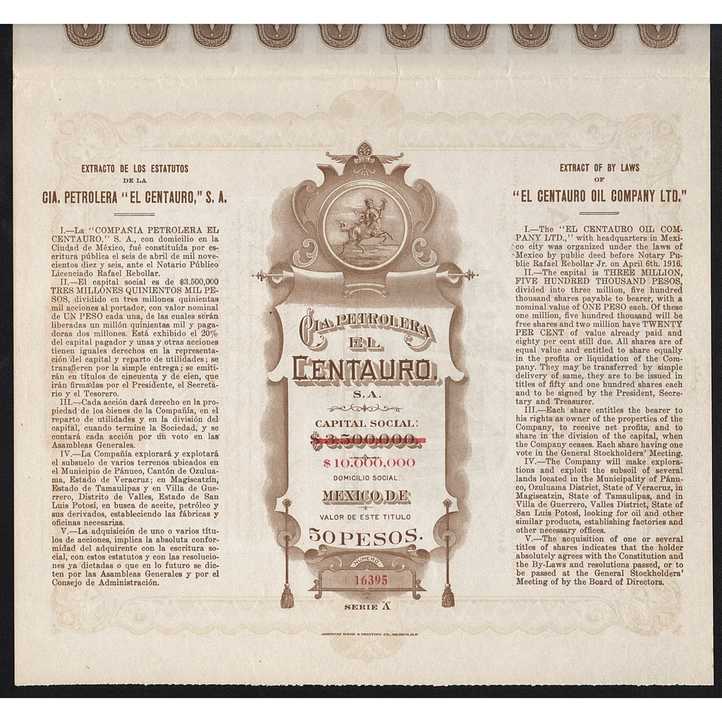 Compania Petrolera "El Centauro", S.A.