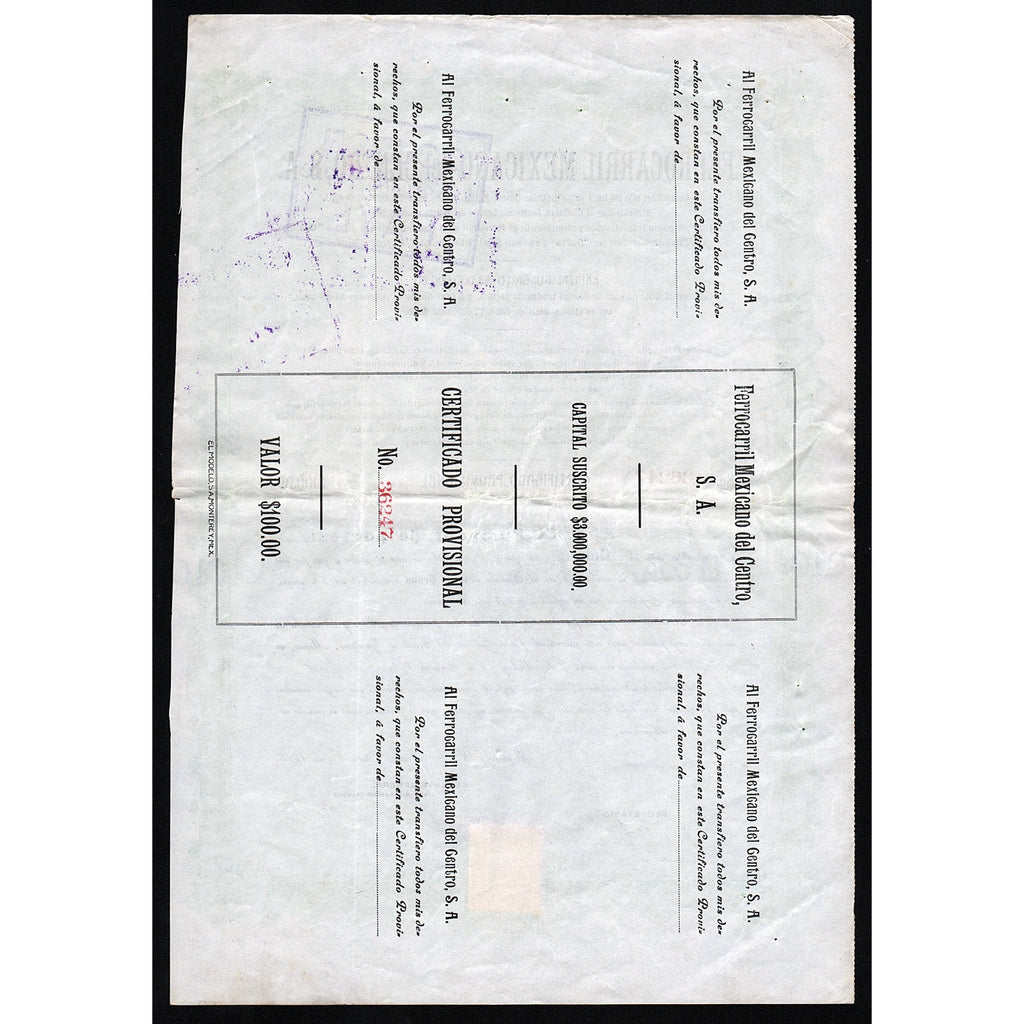 Ferrocarril Mexicano del Centro, S.A.