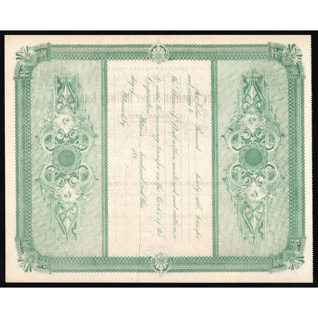 The Bozeman Street Railway Company (Bozeman, Mont.)