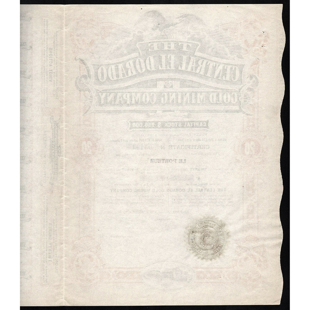 The Central El Dorado Gold Mining Company