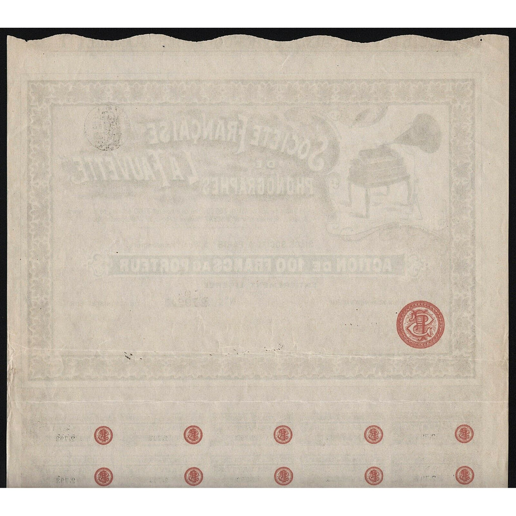 Societe Francaise de Phonographes “La Fauvette”