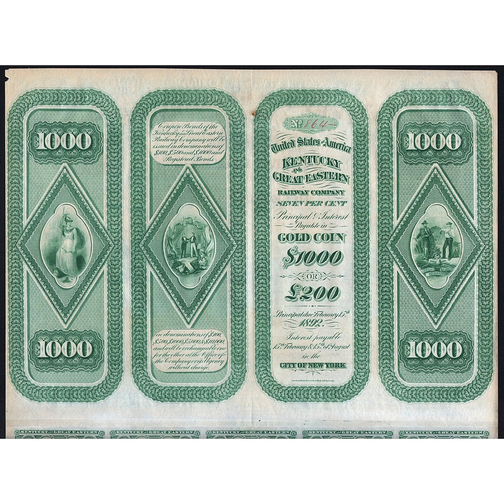 Kentucky and Great Eastern Railway Company (Gold Bond)