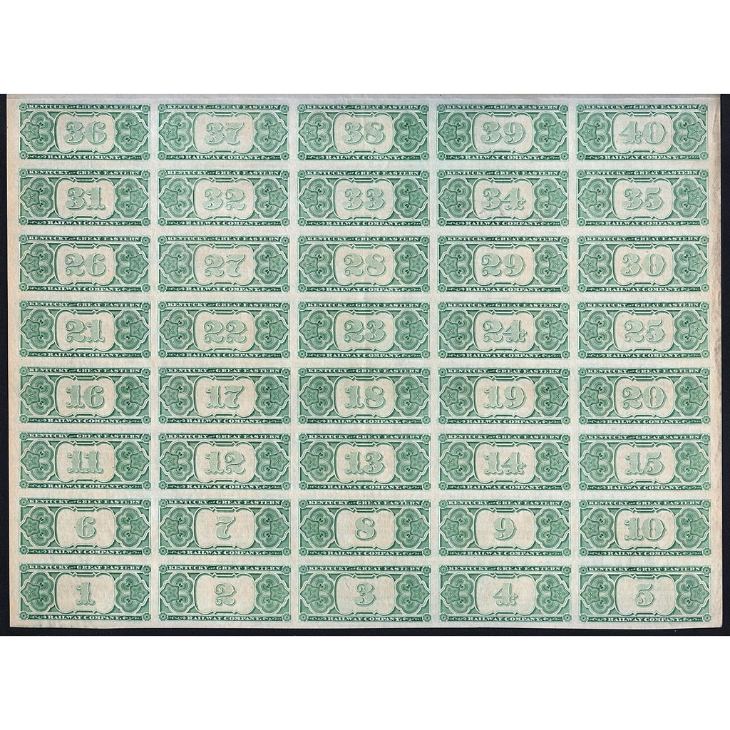 Kentucky and Great Eastern Railway Company (Gold Bond)