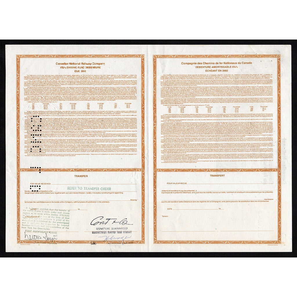 Canadian National Railway Company Debenture