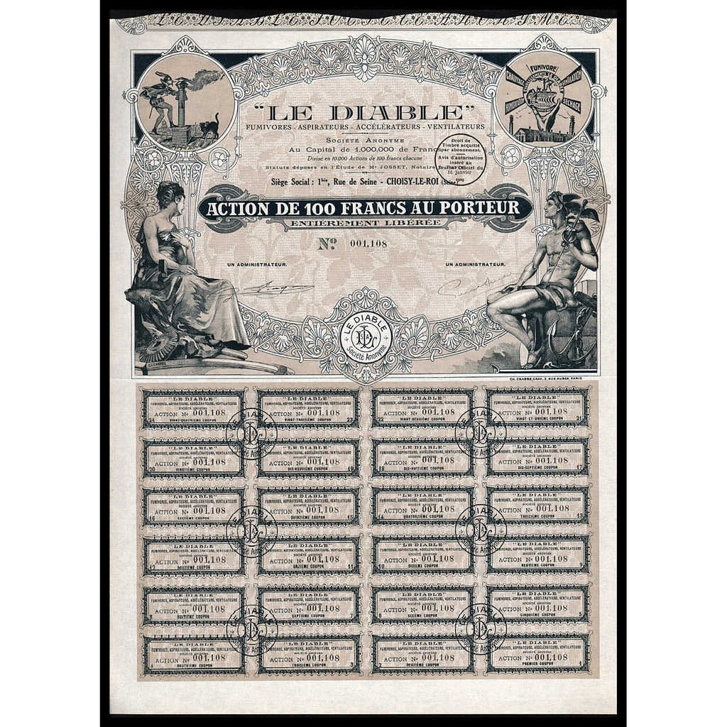 "Le Diable" Fumivores - Aspirateurs - Accelerateurs - Ventilateurs