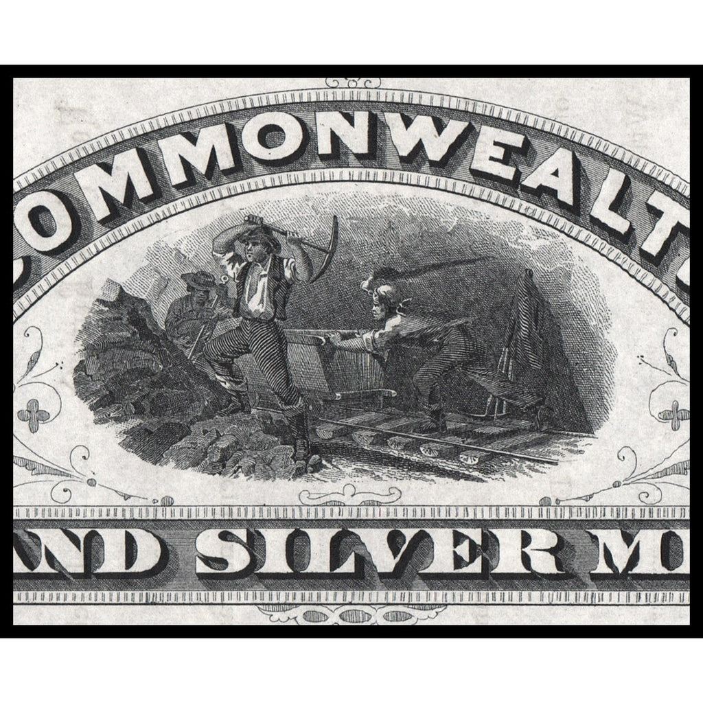 Commonwealth Copper and Silver Mining Co. Blue Hill Maine Stock Certificate