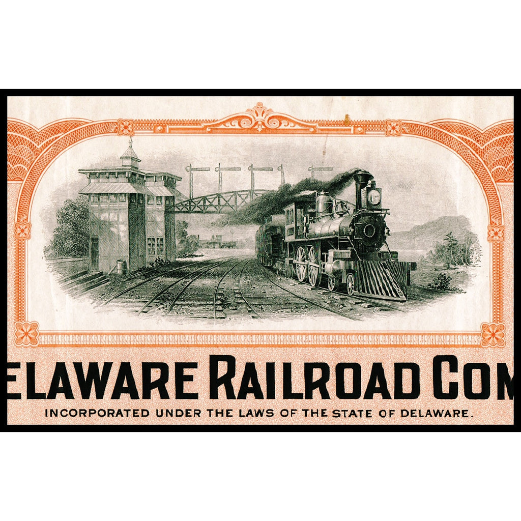 The Delaware Railroad Company Stock Certificate