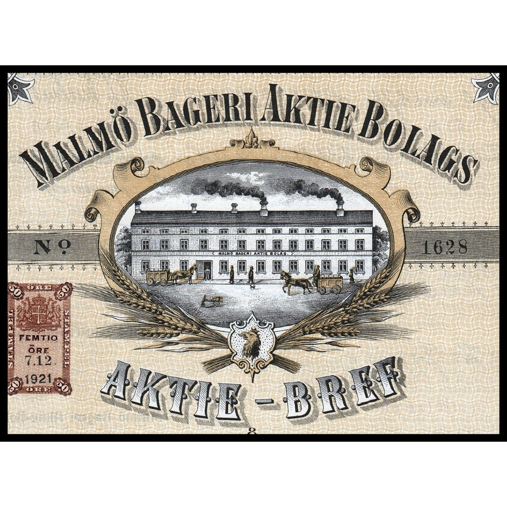 Malmö Bageri Aktie Bolags Aktie-Bref