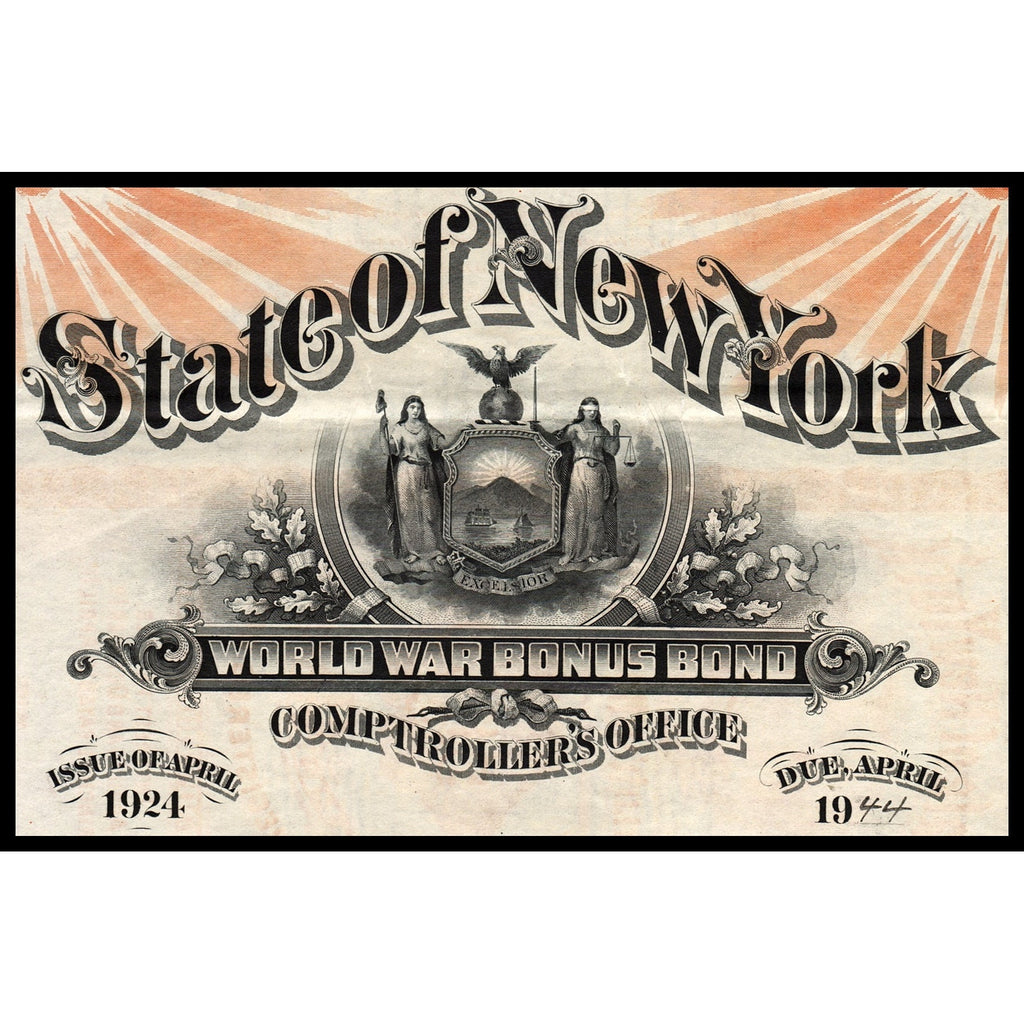 State of New York, $5000 World War Bonus Bond