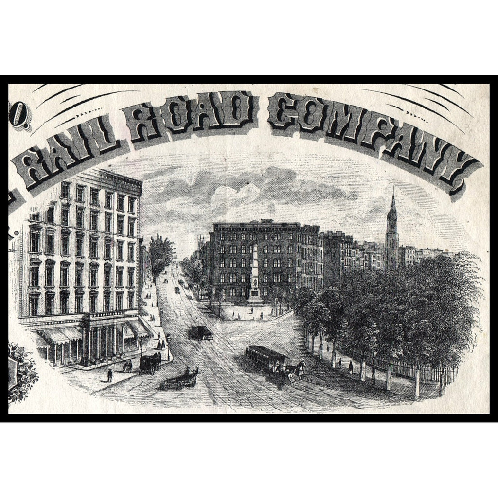 The Broadway & Seventh Avenue Rail Road Company, City of New York Stock Certificate