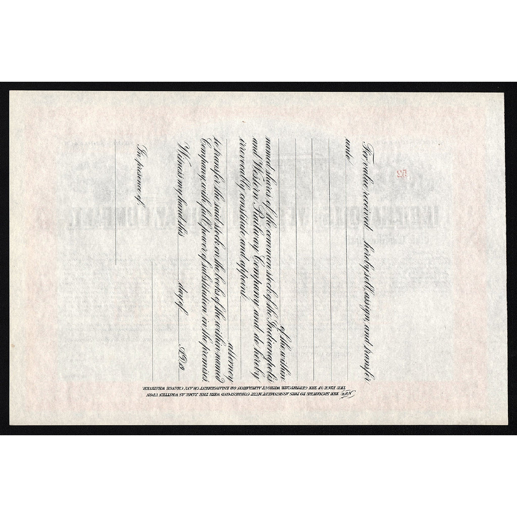 Indianapolis and Western Railway Company