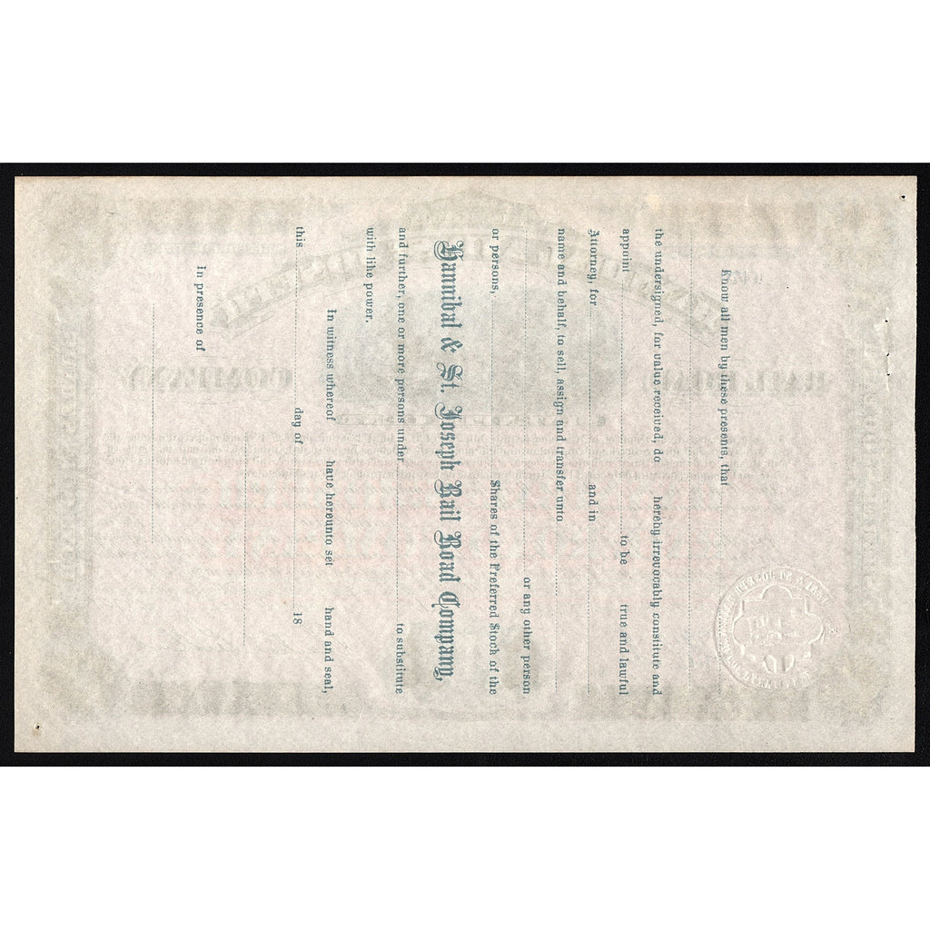 Hannibal and St. Joseph Rail Road Company