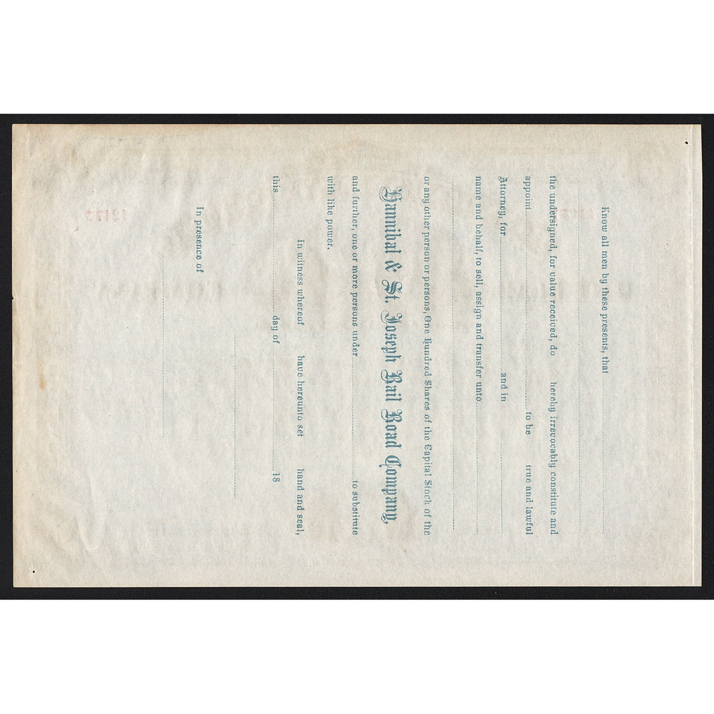 Hannibal and St. Joseph Rail Road Company