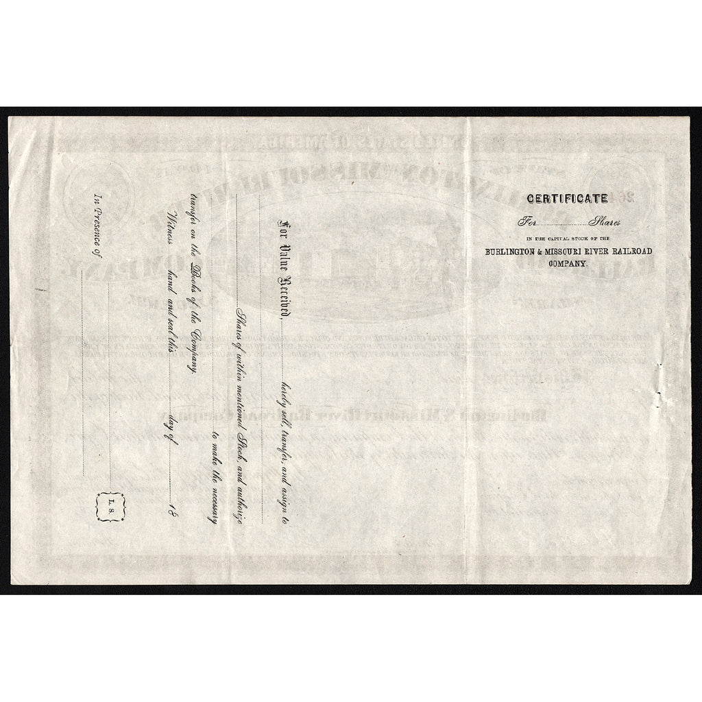 Burlington and Missouri River Railroad Company