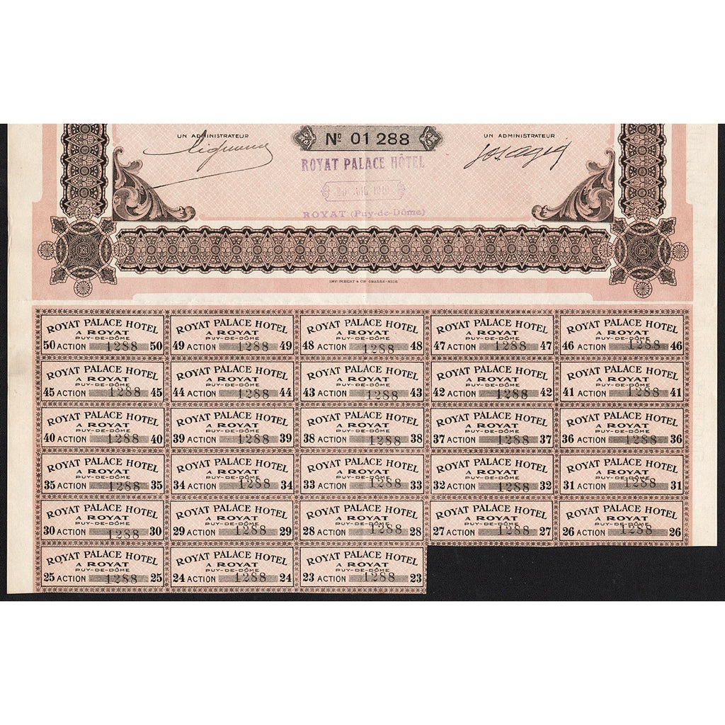 Royat Palace Hotel Societe Anonyme