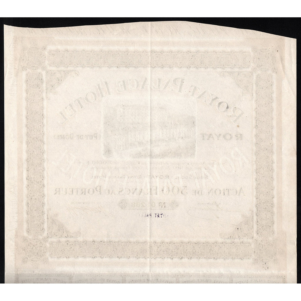 Royat Palace Hotel Societe Anonyme