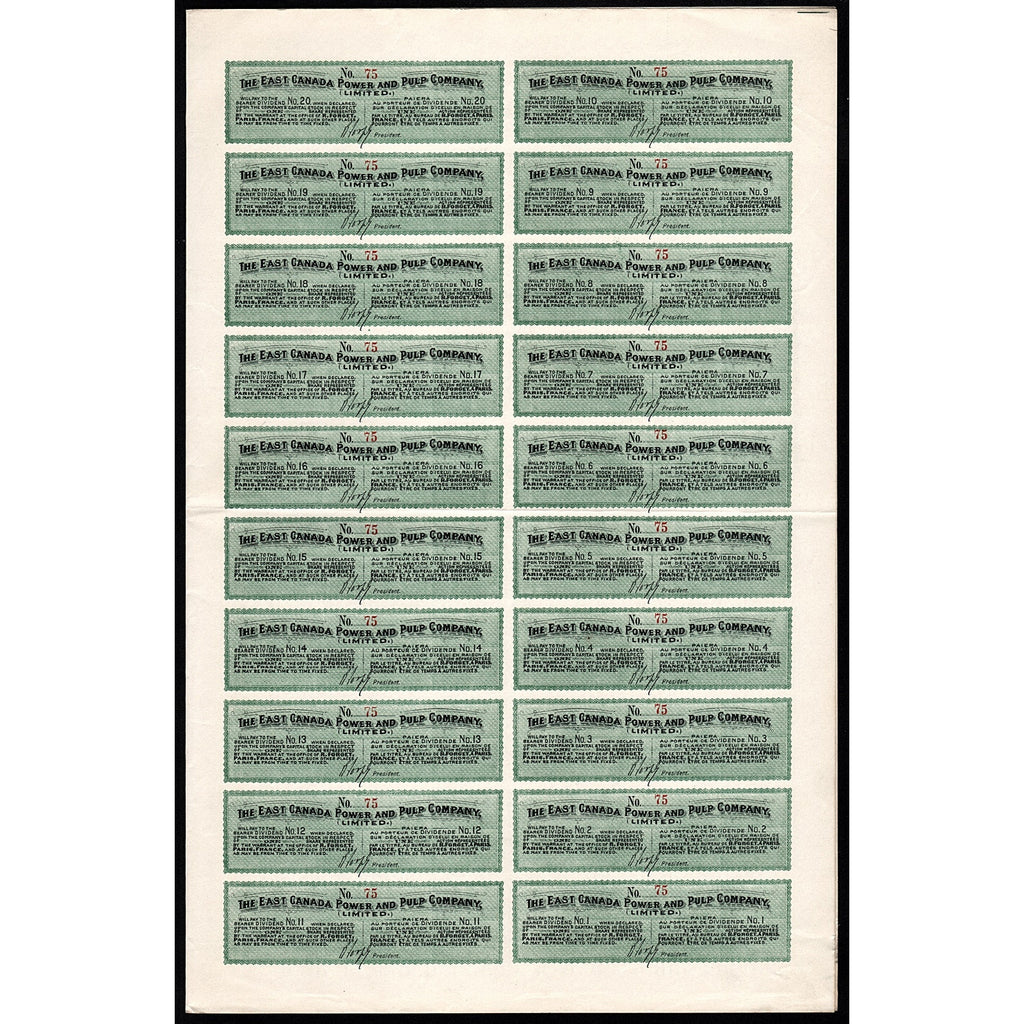 The East Canada Power and Pulp Company Limited