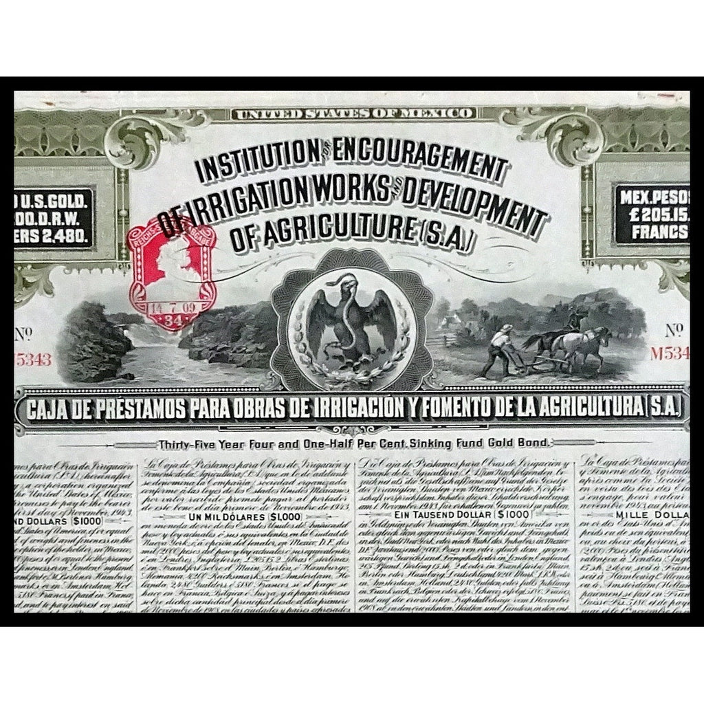 Institution for Encouragement of Irrigation Works and Development of Agriculture