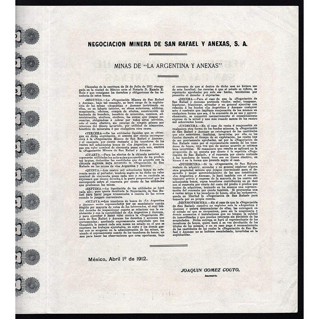 Negociacion Minera de San Rafael y Anexas