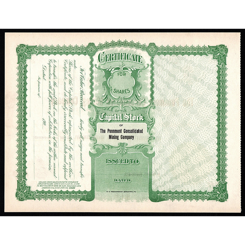 The Pennmont Consolidated Mining Company