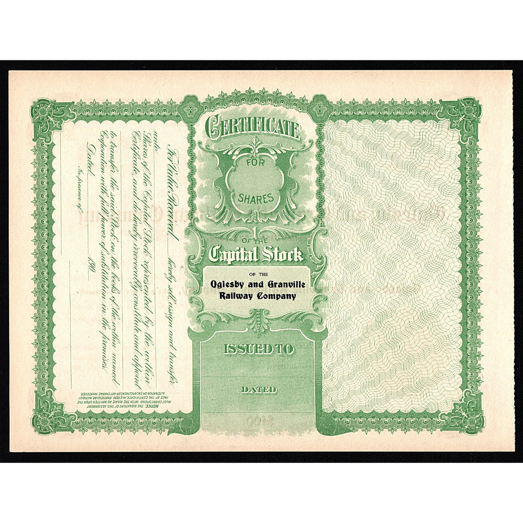 Oglesby and Granville Railway Company