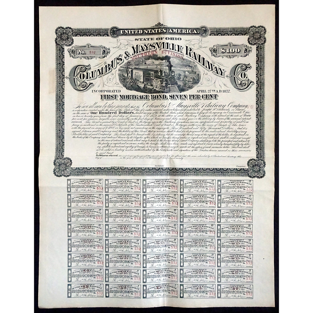 Columbus & Maysville Railway Co., Southern Division Mortgage