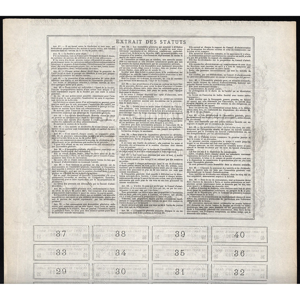 Compagnie des Carrieres et Usines de Saint-Victor-La-Coste (Gard)
