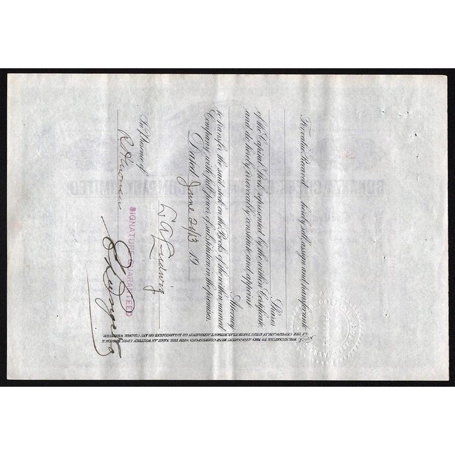 Bonanza Creek Gold Mining Company, Limited (Yukon) Stock Certificate