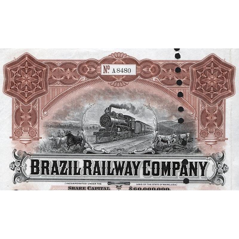 Brazil Railway Company Stock Certificate