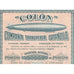 "Colon" Compania Transaerea Espanola Sociedad Anonima Stock Certificate