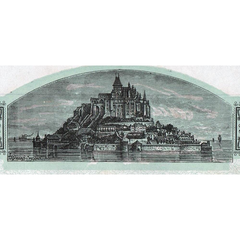 Compagnie des Polders de l'Ouest (Mont Saint Michel) Stock Certificate