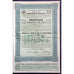Compagnie du Chemins de Fer de Semiretchensk (Est-Turkestan) Stock Certificate
