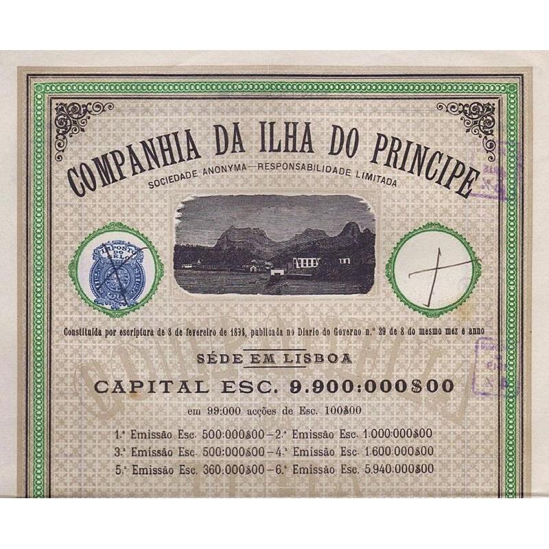 Companhia da Ilha do Principe Stock Certificate