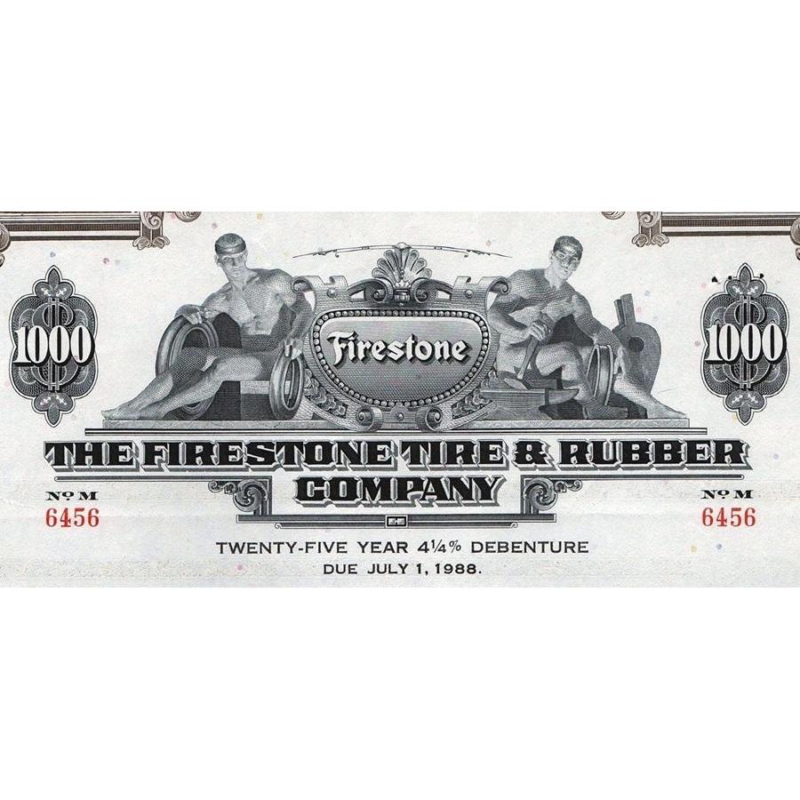 Firestone Tire & Rubber Company Stock Certificate