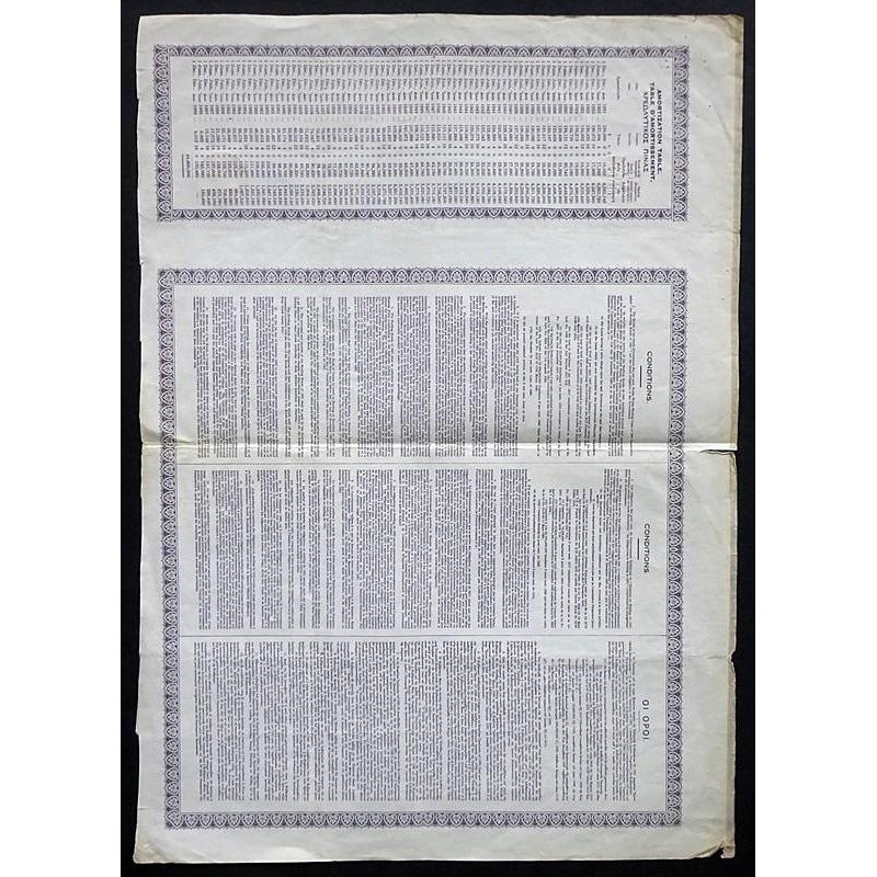 Greek Government, Six Per Cent. Public Works Sterling Loan of 1931 Stock Certificate