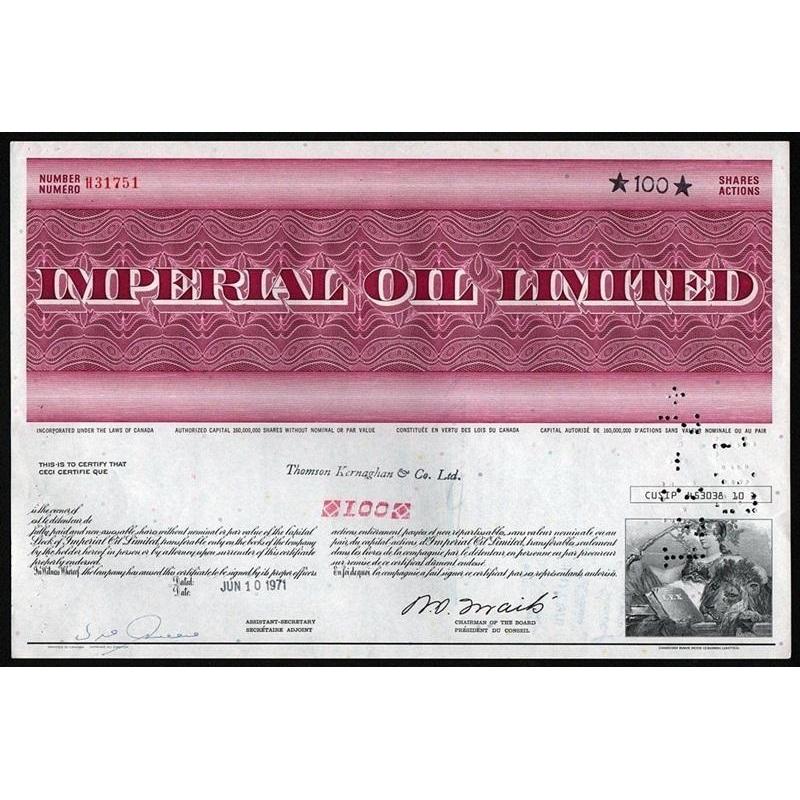 Imperial Oil Limited Stock Certificate