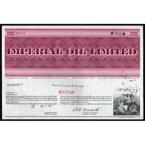 Imperial Oil Limited Stock Certificate