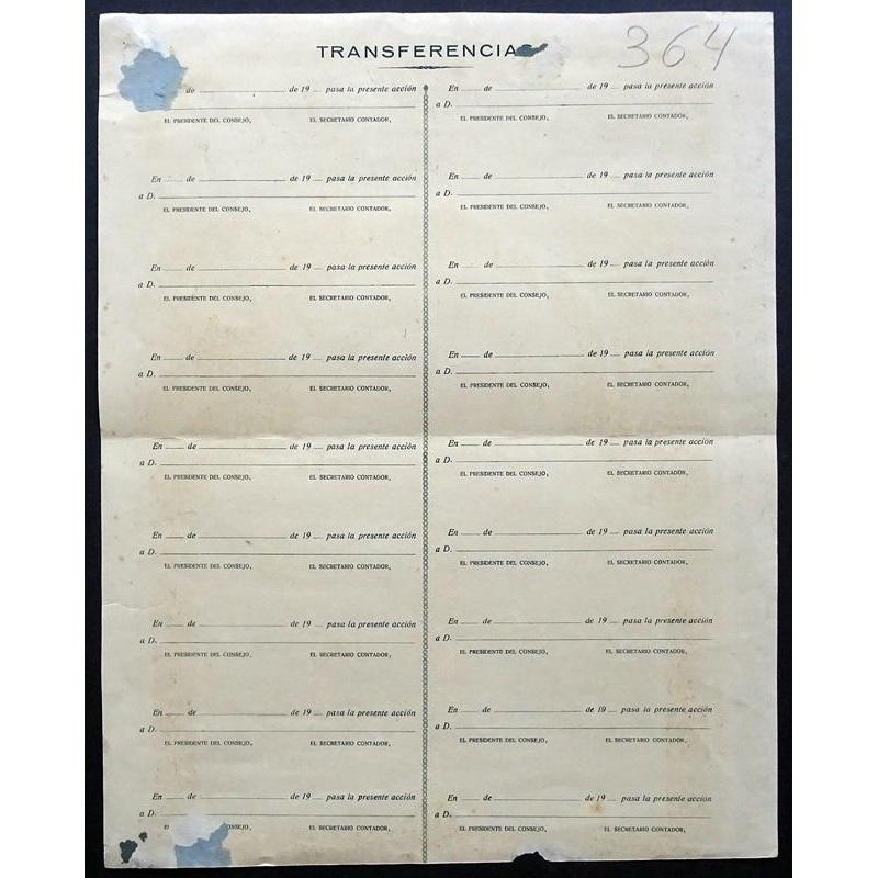 La Frigorifica Sociedad Anonima Stock Certificate