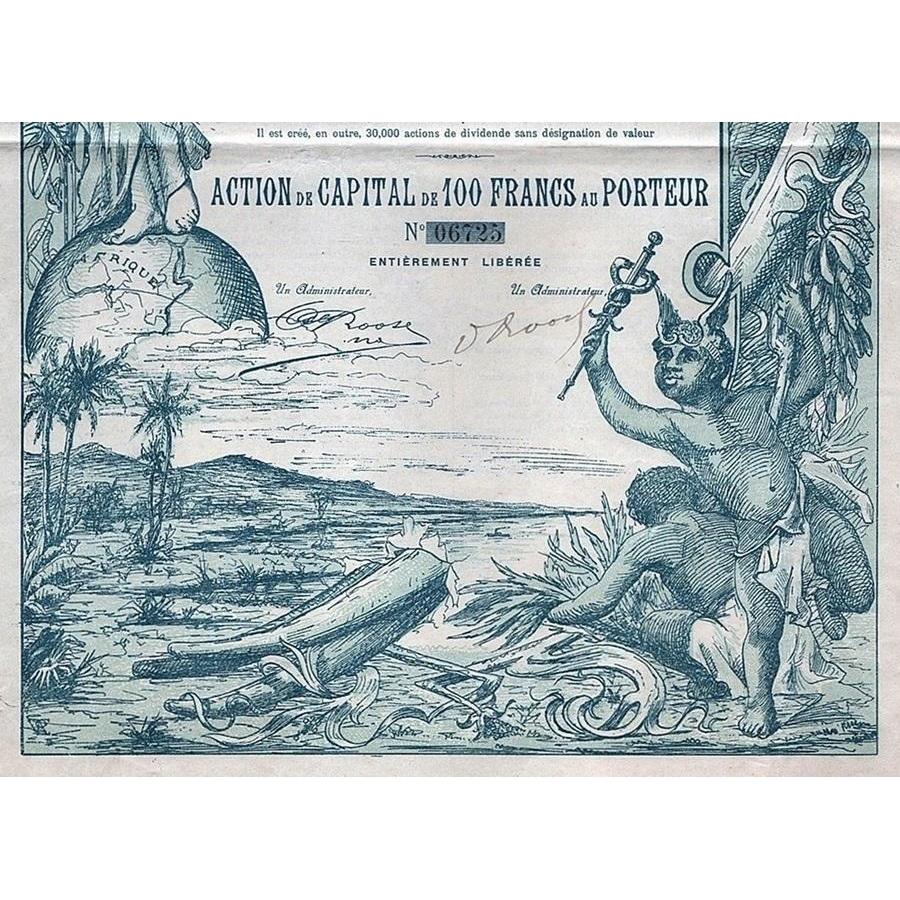 l'Africaine Banque d'Etudes et d'Entreprises Coloniales Societe Anonyme Stock Certificate