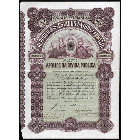 Republica dos Estados Unidos do Brazil Stock Certificate